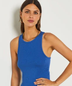 Débardeur de Pyjama Dos Nageur Bleu Royal pour Femme