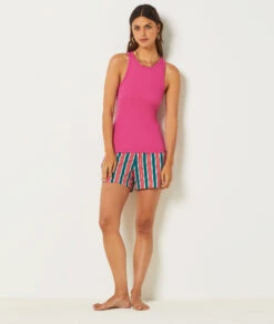 Women's Racerback Pajama Tank Top - Breathable Sleeveless Sleepwear 5 Women's Racerback Pajama Tank Top - Breathable Sleeveless Sleepwear -Etam Verkäufe 654070971 6