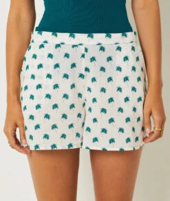 Soft Printed Pajama Shorts in Elegant Ecru 8 Soft Printed Pajama Shorts in Elegant Ecru -Etam Verkäufe 654071080 b