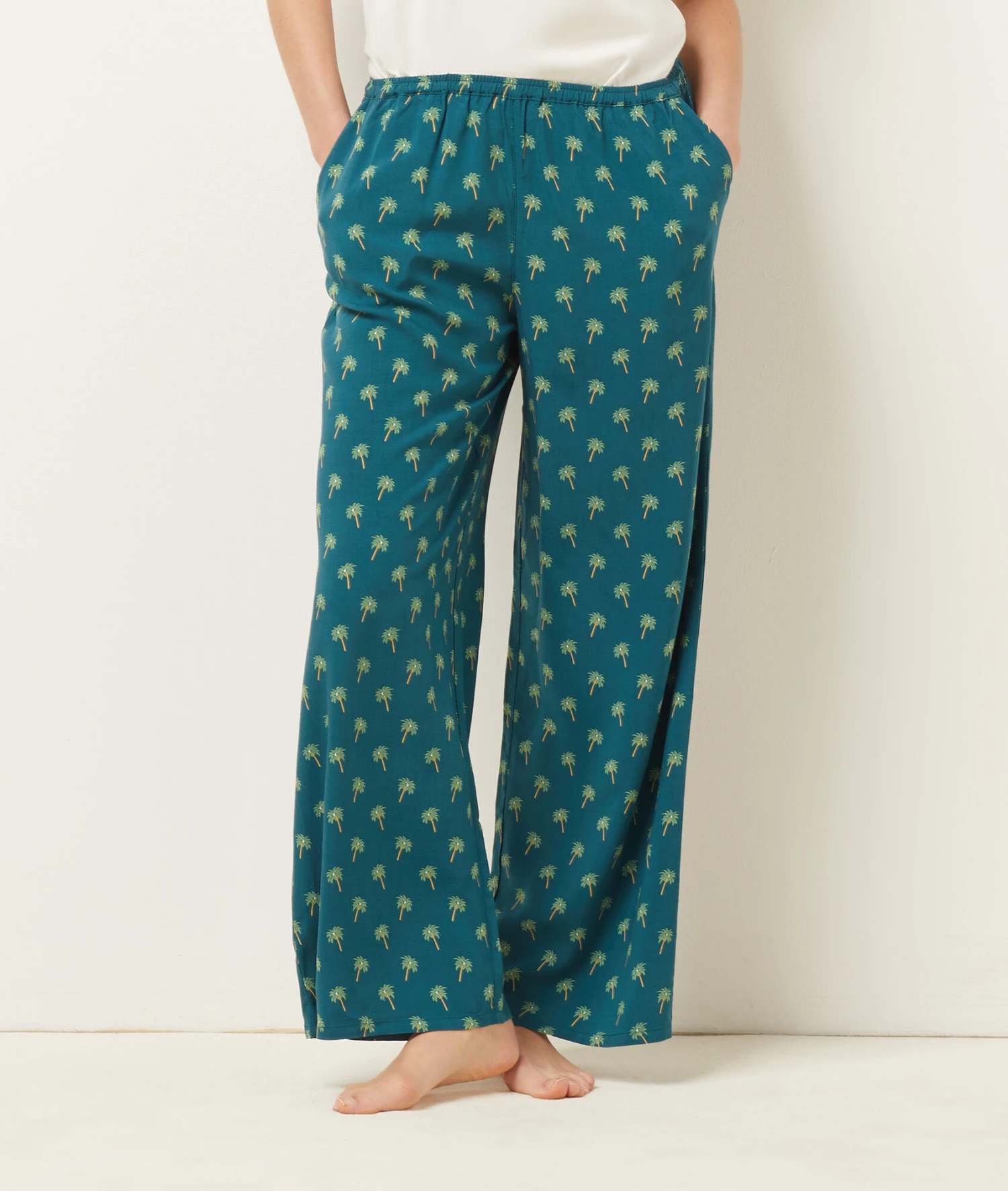 Pyjamahose Mit Print GRÜN 3 Pyjamahose Mit Print GRÜN – Bild 3