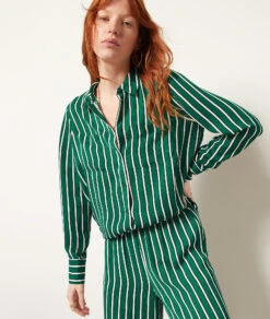 Gestreifte Hemdbluse NILGRÜN 9 Gestreifte Hemdbluse NILGRÜN -Etam Verkäufe 654071840 c