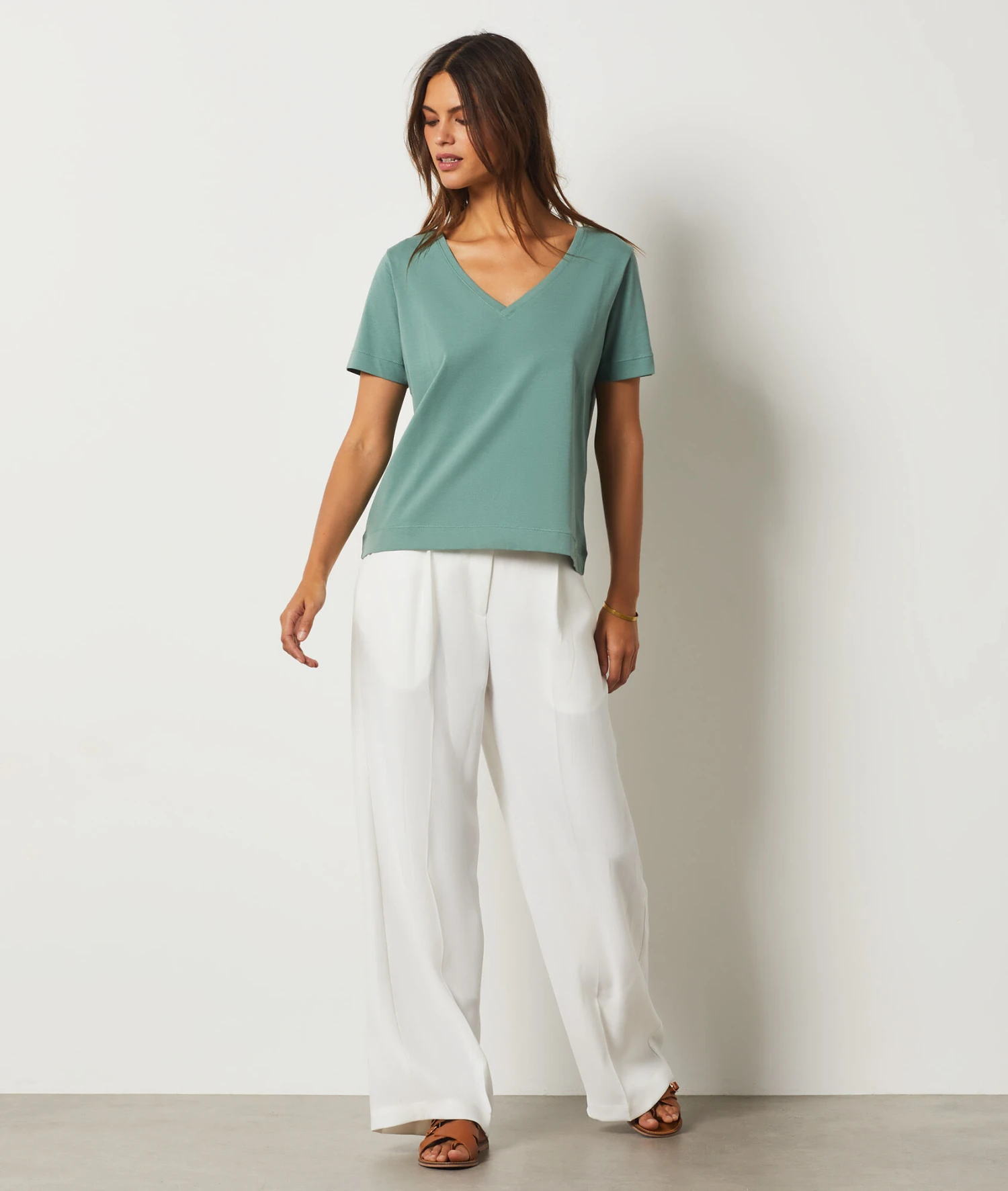 T-shirt Manches Courtes 100% Coton Bio KAKI 3 T-shirt Manches Courtes 100% Coton Bio KAKI – Bild 3