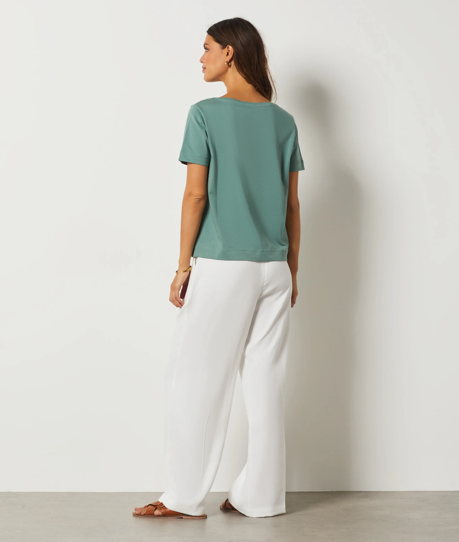 T-shirt Manches Courtes 100% Coton Bio KAKI 2 T-shirt Manches Courtes 100% Coton Bio KAKI – Bild 2