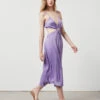 Robe Longue Asymétrique MAUVE -Etam Verkäufe 654076311 x