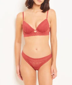 Diamant BH N.2 - Der perfekte tiefliegende Push-up in Terracotta -Etam Verkäufe 654092464 6