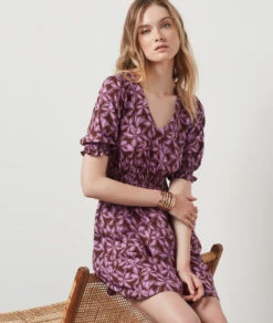 Robe Imprimée MARRON 9 Robe Imprimée MARRON -Etam Verkäufe 654093787 6