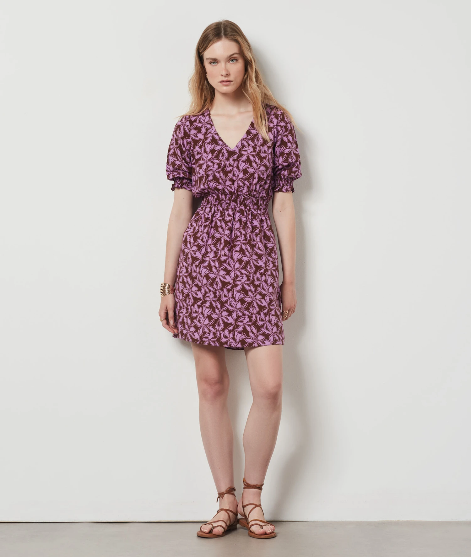 Robe Imprimée MARRON 2 Robe Imprimée MARRON – Bild 2