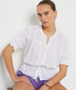 Chemisier à Nouer ECRU 9 Chemisier à Nouer ECRU -Etam Verkäufe 654096380 c