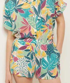 Bloom Pyjamahemd mit Allover-Print in Grün -Etam Verkäufe 654096546 b