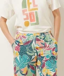 Bloom Pyjamahose Mit Print in Grün - Stilvolle Nachtwäsche -Etam Verkäufe 654096746 b