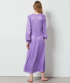 Robe Longue Satinée MAUVE 6 Robe Longue Satinée MAUVE -Etam Verkäufe 654098411 a