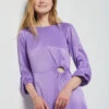 Robe Longue Satinée MAUVE -Etam Verkäufe 654098411 x