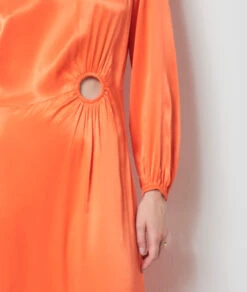 Robe Longue Satiné ORANGE -Etam Verkäufe 654098463 b