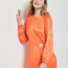 Robe Longue Satiné ORANGE 10 Robe Longue Satiné ORANGE -Etam Verkäufe 654098463 x