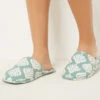 Chaussons Mules Imprimés Vert Nil : Élégance et Confort Douillet 10 Chaussons Mules Imprimés Vert Nil : Élégance et Confort Douillet -Etam Verkäufe 654099740 a
