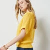 Pull Manches Courtes En Maille JAUNE -Etam Verkäufe 654101154 x
