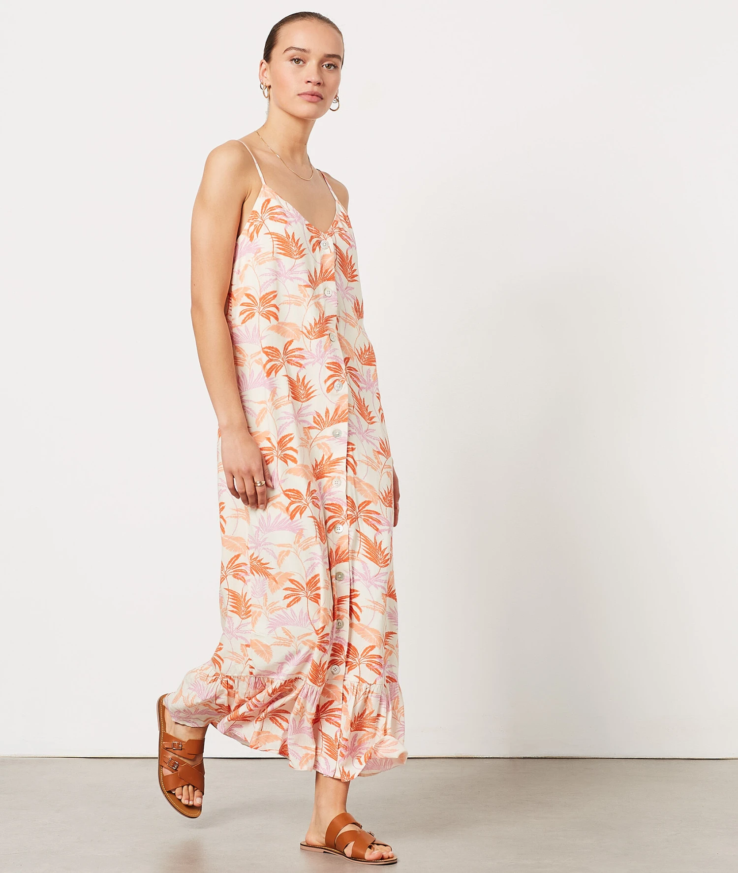 Langes Kleid Mit Print KORALLE 3 Langes Kleid Mit Print KORALLE – Bild 3