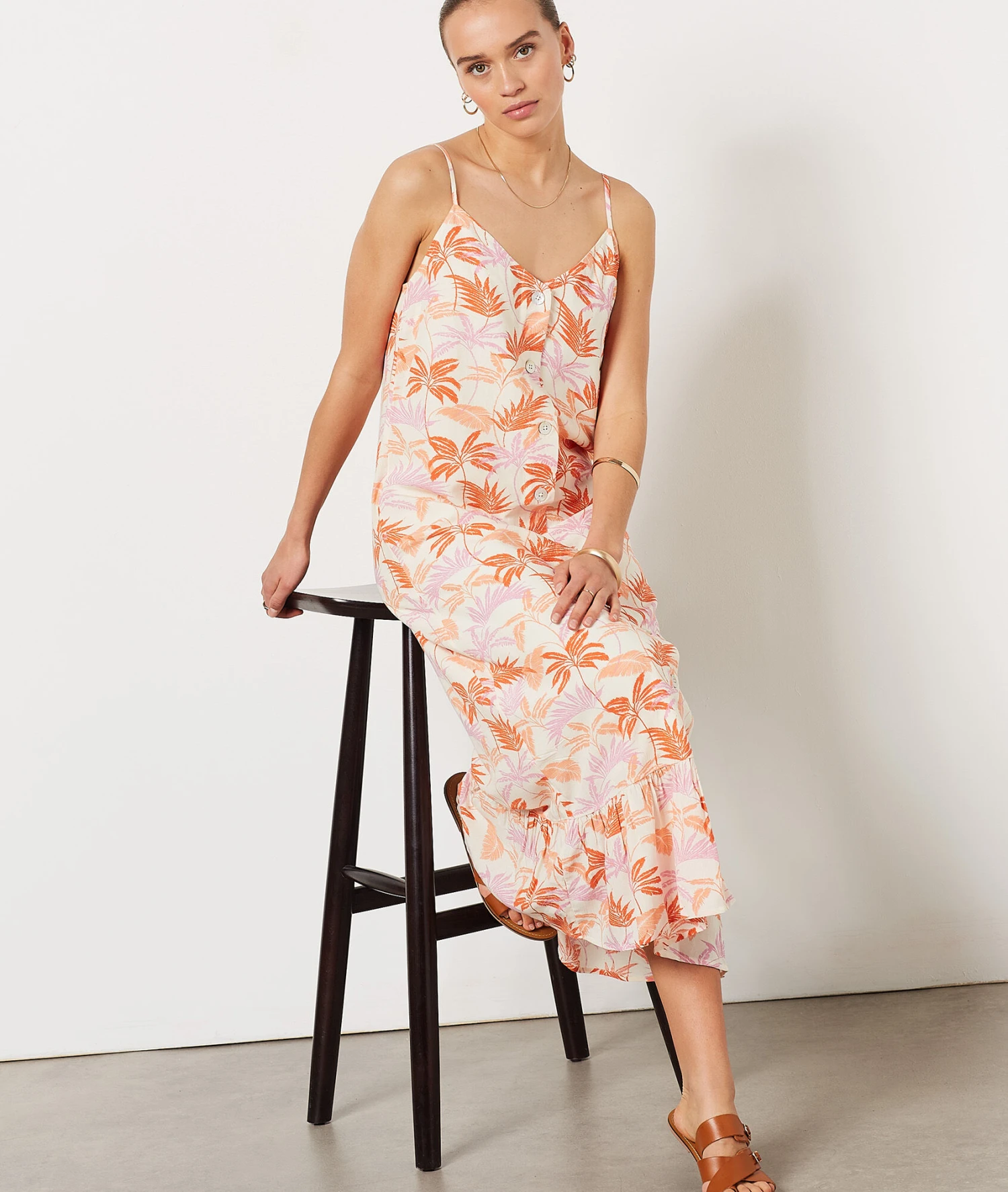 Langes Kleid Mit Print KORALLE 5 Langes Kleid Mit Print KORALLE – Bild 5