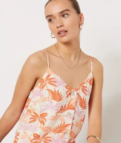 Langes Kleid Mit Print KORALLE 8 Langes Kleid Mit Print KORALLE -Etam Verkäufe 654102606 x