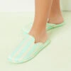 Chaussons Mules Rayés Verts - Confort Douillet pour la Maison 10 Chaussons Mules Rayés Verts - Confort Douillet pour la Maison -Etam Verkäufe 654103633 a