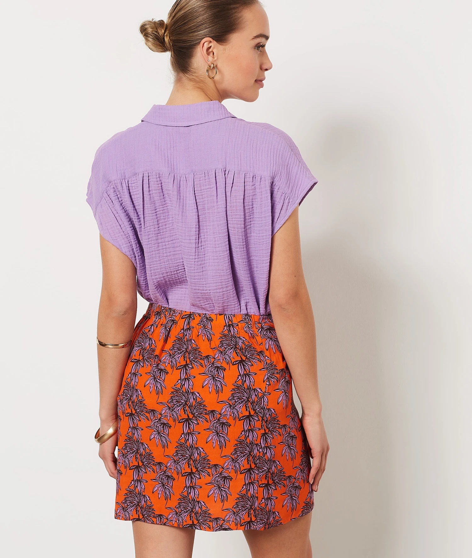 Jupe Portefeuille Imprimée BRIQUE 2 Jupe Portefeuille Imprimée BRIQUE – Bild 2