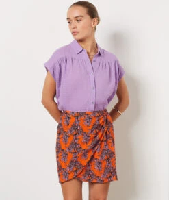 Jupe Portefeuille Imprimée BRIQUE 9 Jupe Portefeuille Imprimée BRIQUE -Etam Verkäufe 654103869 c