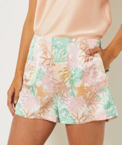 Comfortable Multicolor Printed Pajama Shorts - Breathable Sleepwear -Etam Verkäufe 654112690 b