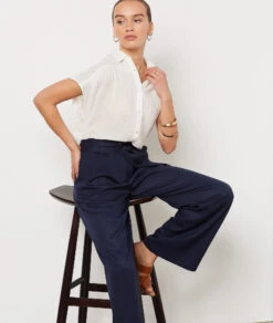 Pantalon Coupe Large MARINE