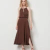 Robe En Lin Mélangé TAUPE 11 Robe En Lin Mélangé TAUPE -Etam Verkäufe 654137884 x