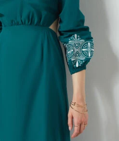 Robe Longue Dos Nu VERT -Etam Verkäufe 654140331 b