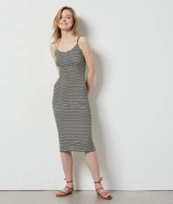 Robe à Rayures Dos Nu NOIR 8 Robe à Rayures Dos Nu NOIR -Etam Verkäufe 654142380 6