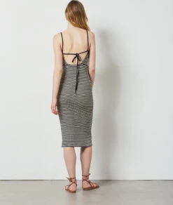 Robe à Rayures Dos Nu NOIR 6 Robe à Rayures Dos Nu NOIR -Etam Verkäufe 654142380 a