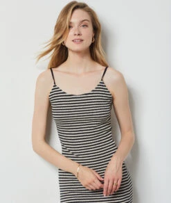 Robe à Rayures Dos Nu NOIR 9 Robe à Rayures Dos Nu NOIR -Etam Verkäufe 654142380 c