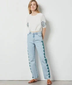 Blouse Détails Brodés ECRU -Etam Verkäufe 654142580 6