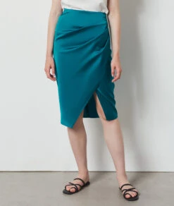 Jupe Midi Satinée EMERAUDE -Etam Verkäufe 654142843 c