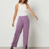 Pantalon Fluide Coupe Large MAUVE 11 Pantalon Fluide Coupe Large MAUVE -Etam Verkäufe 654144637 x
