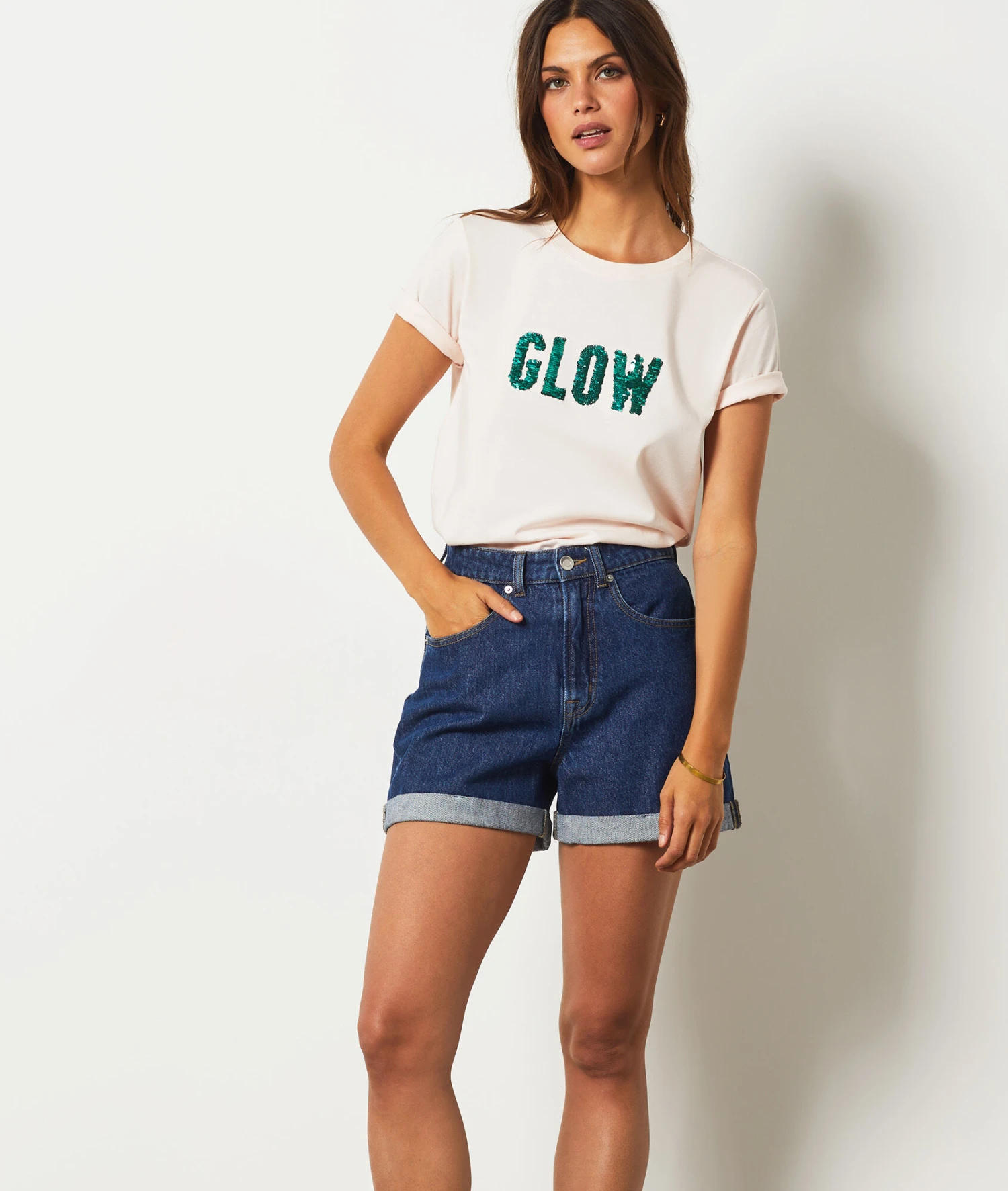 T-shirt "Glow" 100 %coton BLUSH 5 T-shirt "Glow" 100 %coton BLUSH – Bild 5