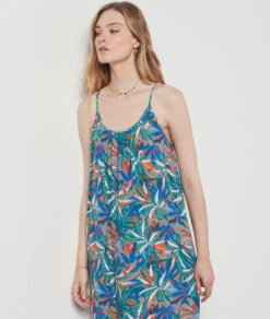 Robe Longue Imprimée BLEU -Etam Verkäufe 654145836 6
