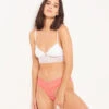 Tanga en Dentelle SWEET - Coloris Corail Éclatant -Etam Verkäufe 654146962 x