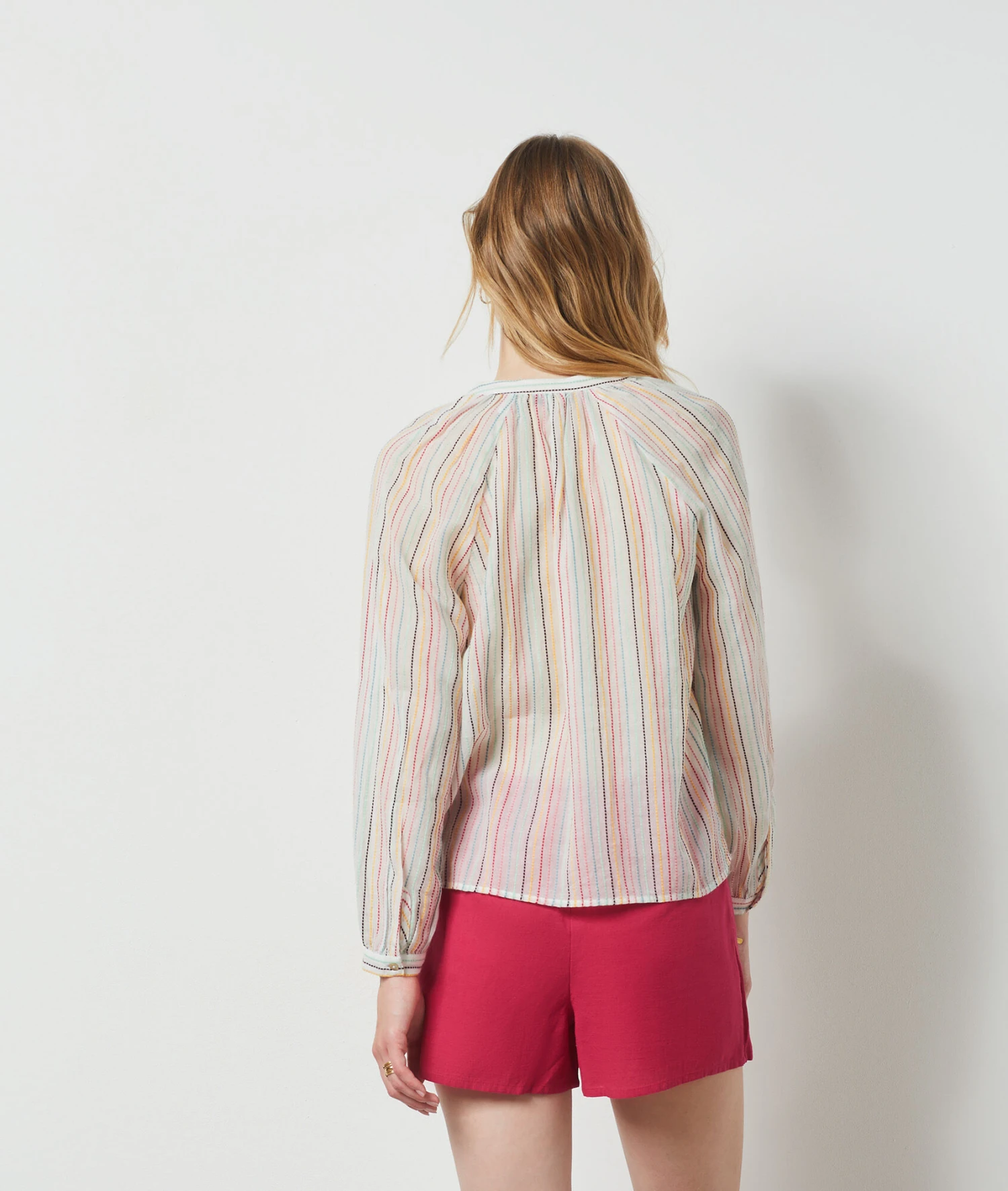 Blouse 100% Coton ROSE 2 Blouse 100% Coton ROSE – Bild 2