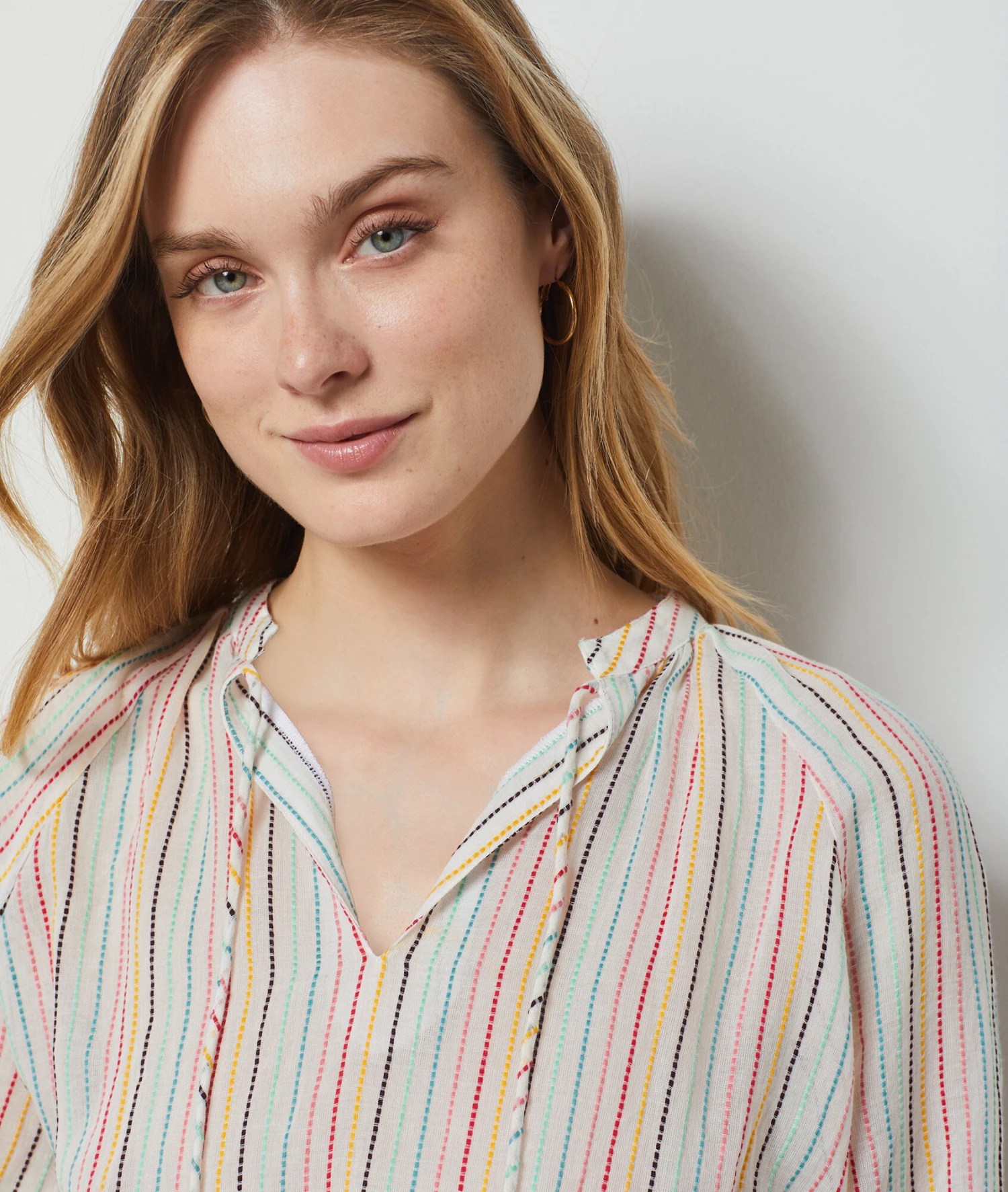 Blouse 100% Coton ROSE 4 Blouse 100% Coton ROSE – Bild 4