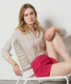 Blouse 100% Coton ROSE 9 Blouse 100% Coton ROSE -Etam Verkäufe 654149168 c