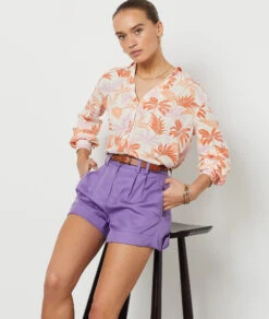 Hemdbluse Mit Print ORANGE -Etam Verkäufe 654150406 c