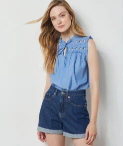 Débardeur 100% Coton BLEU -Etam Verkäufe 654151022 c