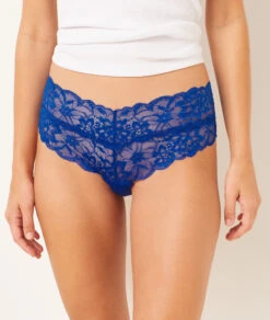 SWEET Lace Hipster with Flattering V-Form - Indigo Blue 7 SWEET Lace Hipster with Flattering V-Form - Indigo Blue -Etam Verkäufe 654151127 b