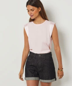 T-shirt Manches Courtes 100% Coton BLUSH 9 T-shirt Manches Courtes 100% Coton BLUSH -Etam Verkäufe 654151594 c