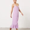 Robe Longue MAUVE -Etam Verkäufe 654152211 x