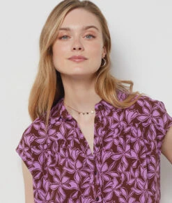 Hemd Mit Kurzen Ärmeln BRAUN -Etam Verkäufe 654156487 b