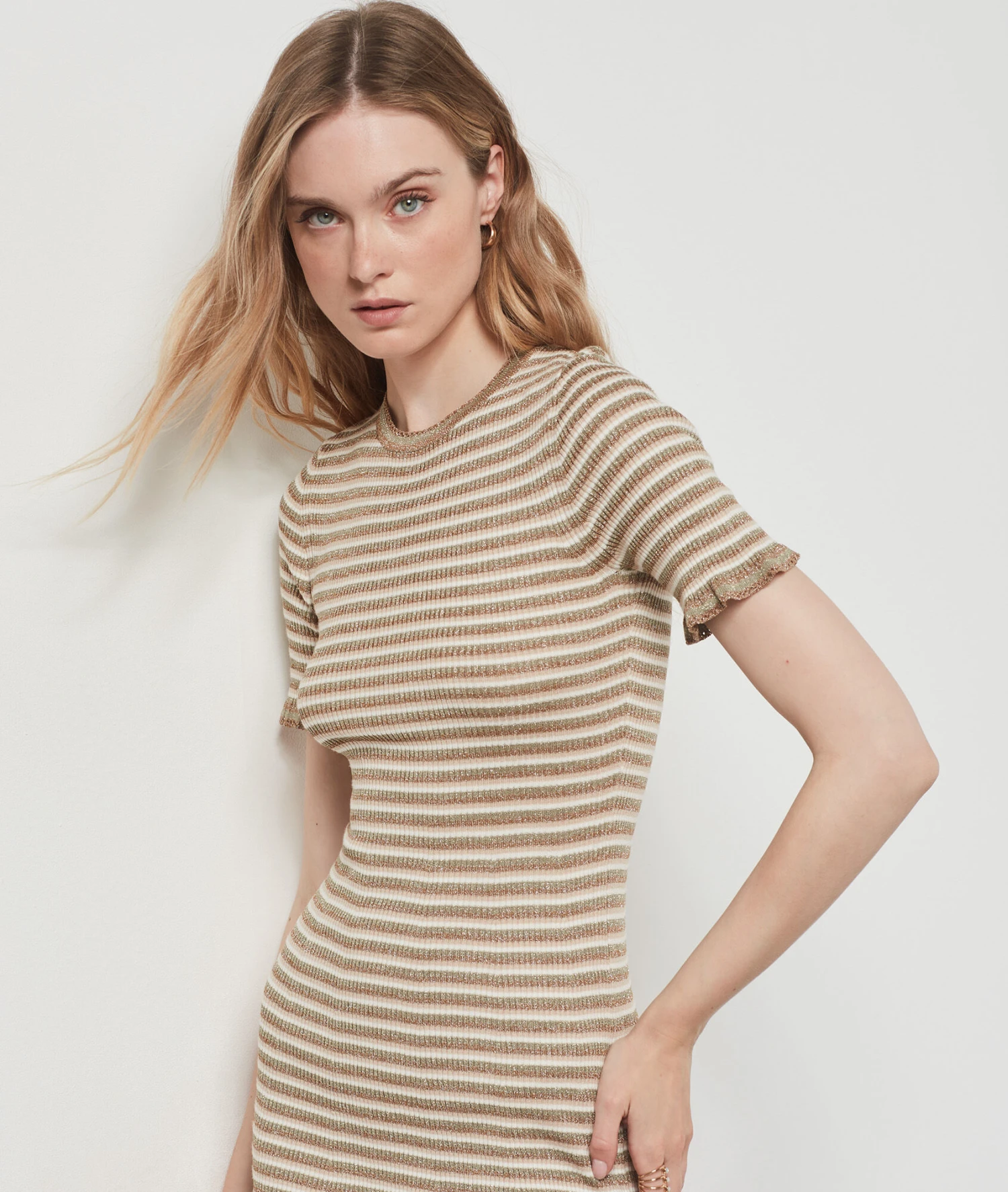 Robe Longue à Rayures ANIS 1 Robe Longue à Rayures ANIS