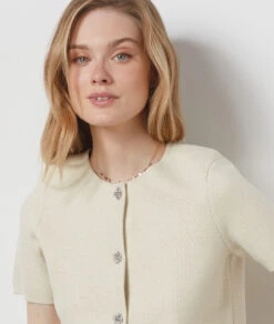 Gilet Manches Courtes ECRU -Etam Verkäufe 654172180 b